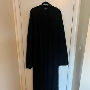 Long black whimsigoth cardigan